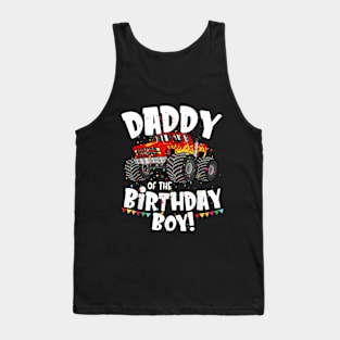 Monster Truck Daddy Of The Birthday Boy Tank Top